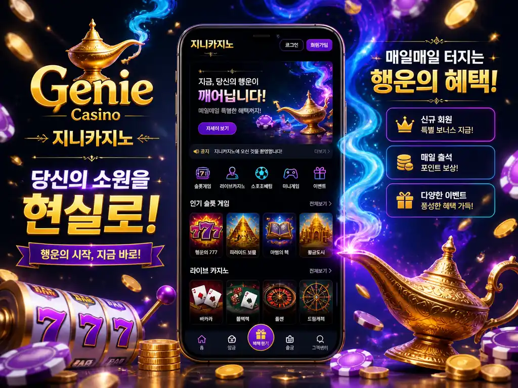 지니카지노 공식 사이트 - 라이브카지노, 슬롯, 콤프 제공